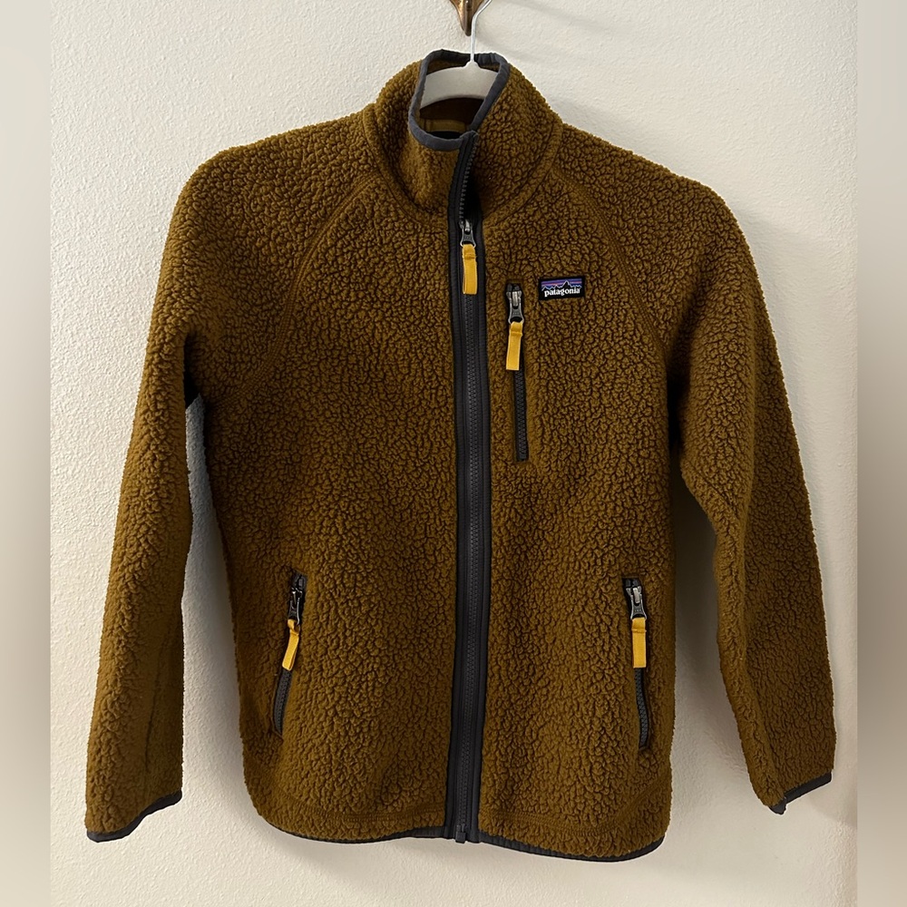Patagonia Boys Retro Pile Fleece Jacket, Size L
